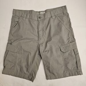 Carhartt Force Cargo Shorts Mens 38 Relaxed Fit Broxton Ripstop Gray Workwear